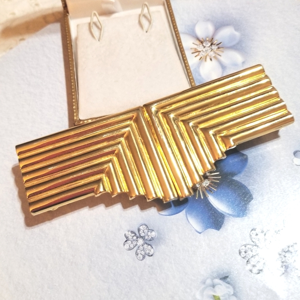 ACCESSORCRAFT NYC Vintage Gold Plated Belt Buckle - Picture 8 of 8